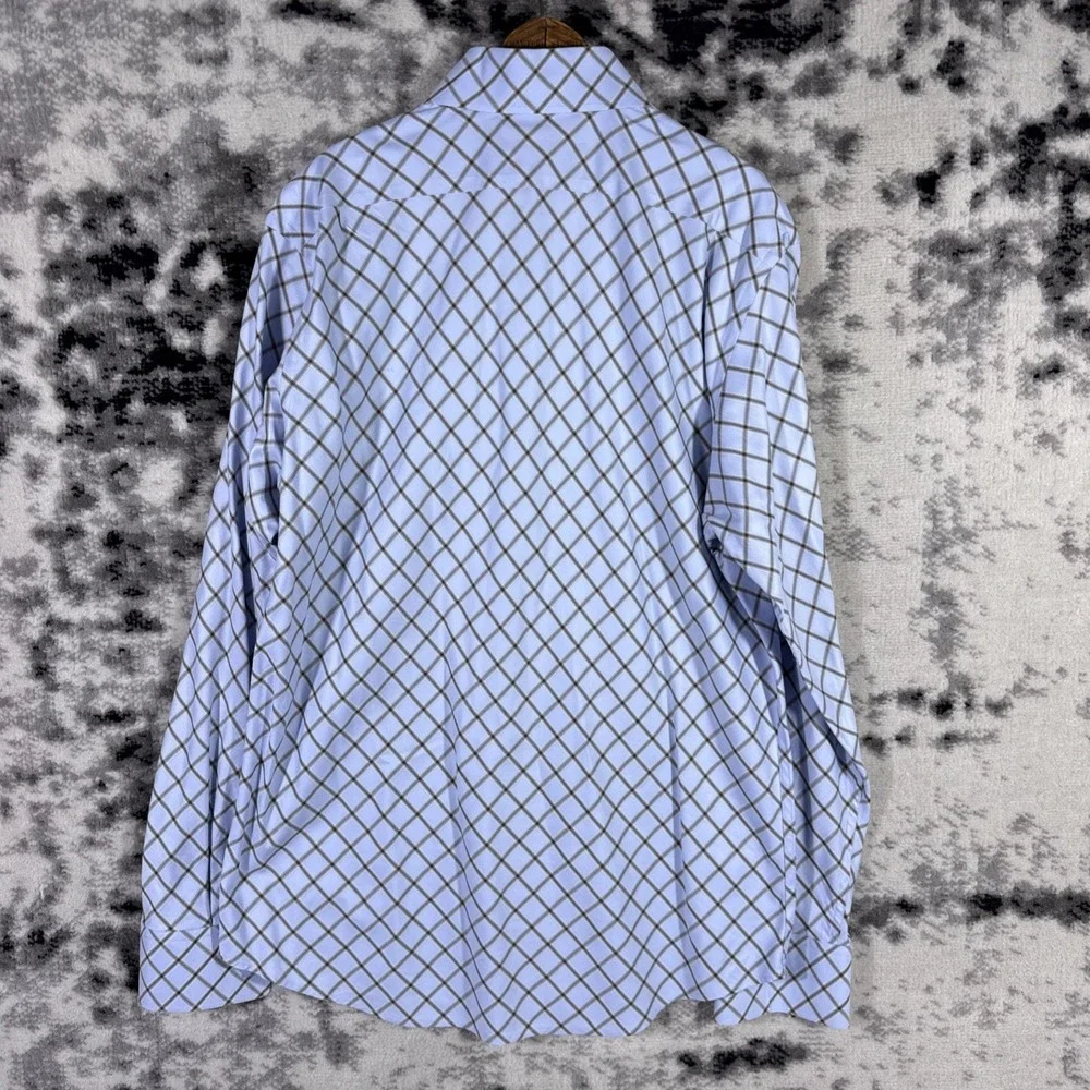 Banana Republic Dress Shirt‎ Mens Size 17.5 Diamond Formal Wedding Dressy
